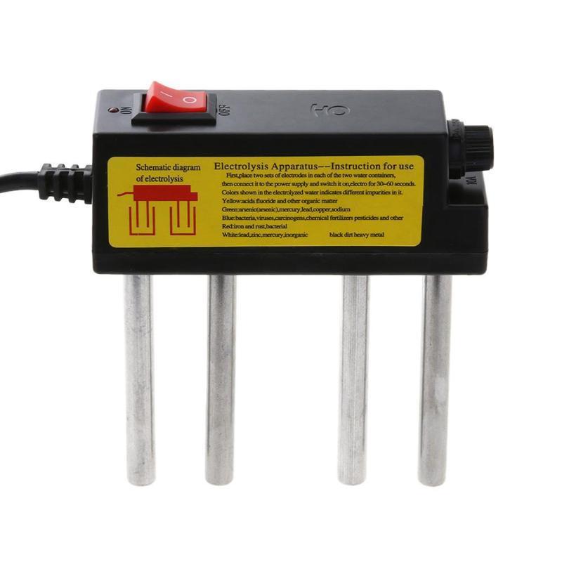220 В переносной электролизер для проверки качества воды, электродный стержень премиум-класса, инструмент для электролиза, бытовой бассейн, TDS-тестеры