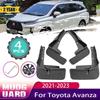 Mud Flaps For Toyota Avanza Veloz Daihatsu Xenia W100 W150 4PCS Auto Front Rear Mud Splash Guards Flaps Mudguard Car Accessories