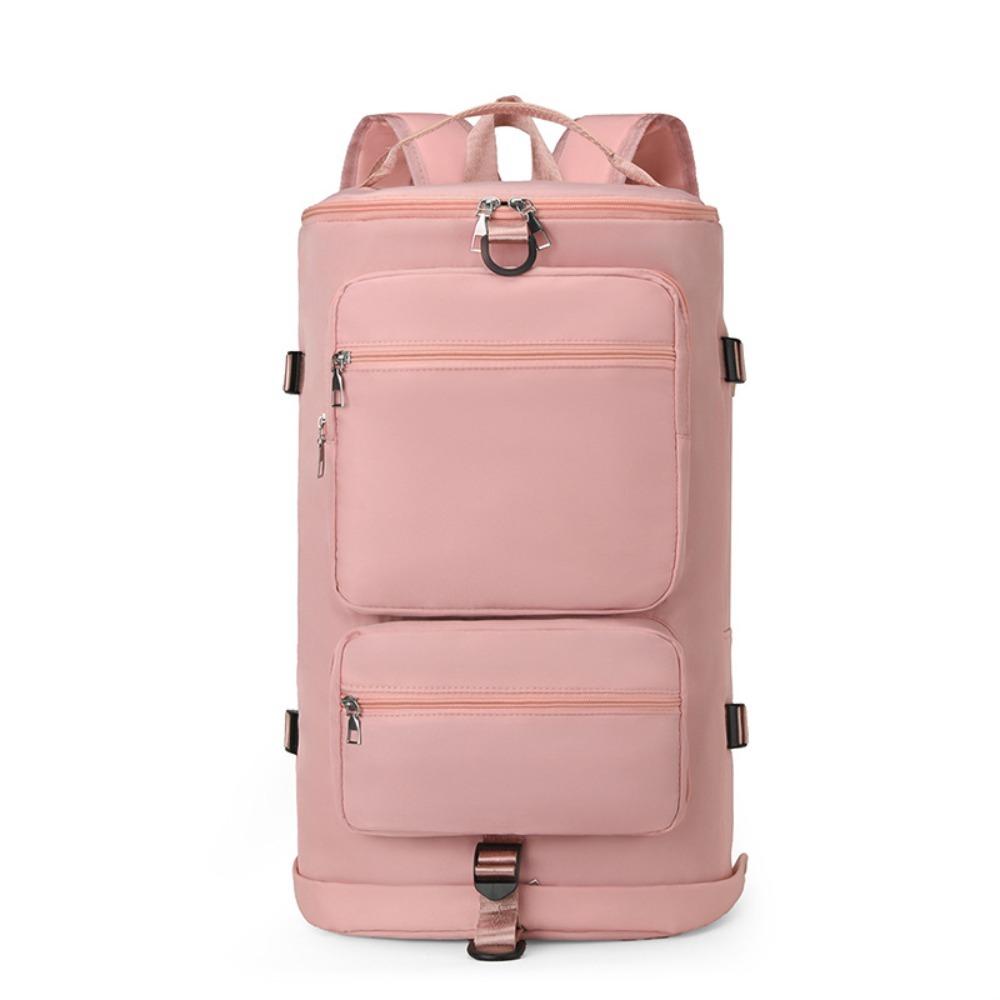 Large Capacity Women Shoulder Travel Backpack Dry Wet Separation Zipper Sports Yoga Luggage Bags with Shoe Compartment