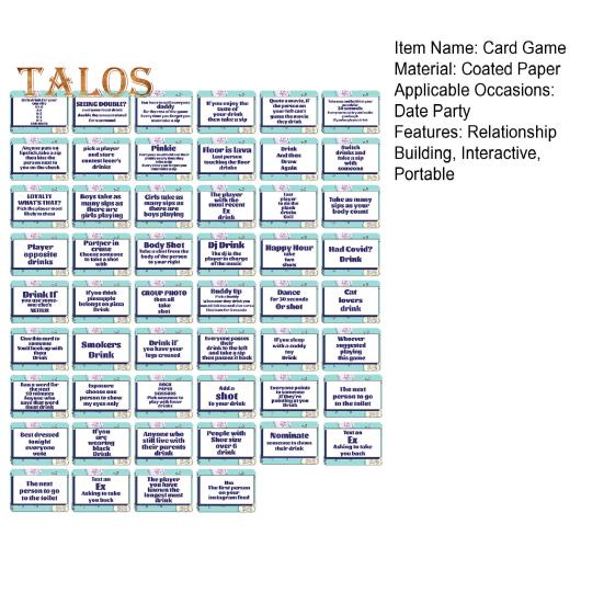 50 шт./набор карточных игр для пар, вечеринок, вечеринок, налаживания отношений для взрослых, интерактивных карточек для разговоров, настольных игр, подарков на годовщину ко Дню святого Валентина