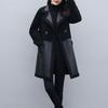 Plus Size Autumn and Winter Leather Coat On Both Sides, Lamb Wool Teddy Fleece Loose Fleece Thickened Women's Leather Jacket