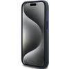 Guess Чехол с металлическим логотипом 4G Triangle для iPhone 15 Plus / 14 Plus - синий