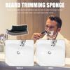 Sink Beard Cleaning Brush with Ergonomic Handle Portable Men Beard Trimming Sponge Brush Countertop Beard Hair Catcher Cleaner Tools