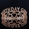 Rhinestone BIRTHDAY QUEEN GIRL Queen Princess Love Birthday Crown Party Supplies