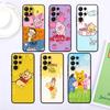 Winnie The Pooh Cartoon For Samsung Galaxy S24 S23 S22 S21 S20 FE S10 S10E Plus Ultra Pro Lite 5G Black Funda Phone Case