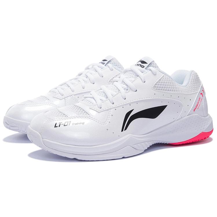 Li Ning Thunder Тренировочные Низкие Бадминтонные Кроссовки с Противоскользящей и Износостойкой Подошвой, Обеспечивающие Поддержку, Унисекс, Белые, AYTS024-1