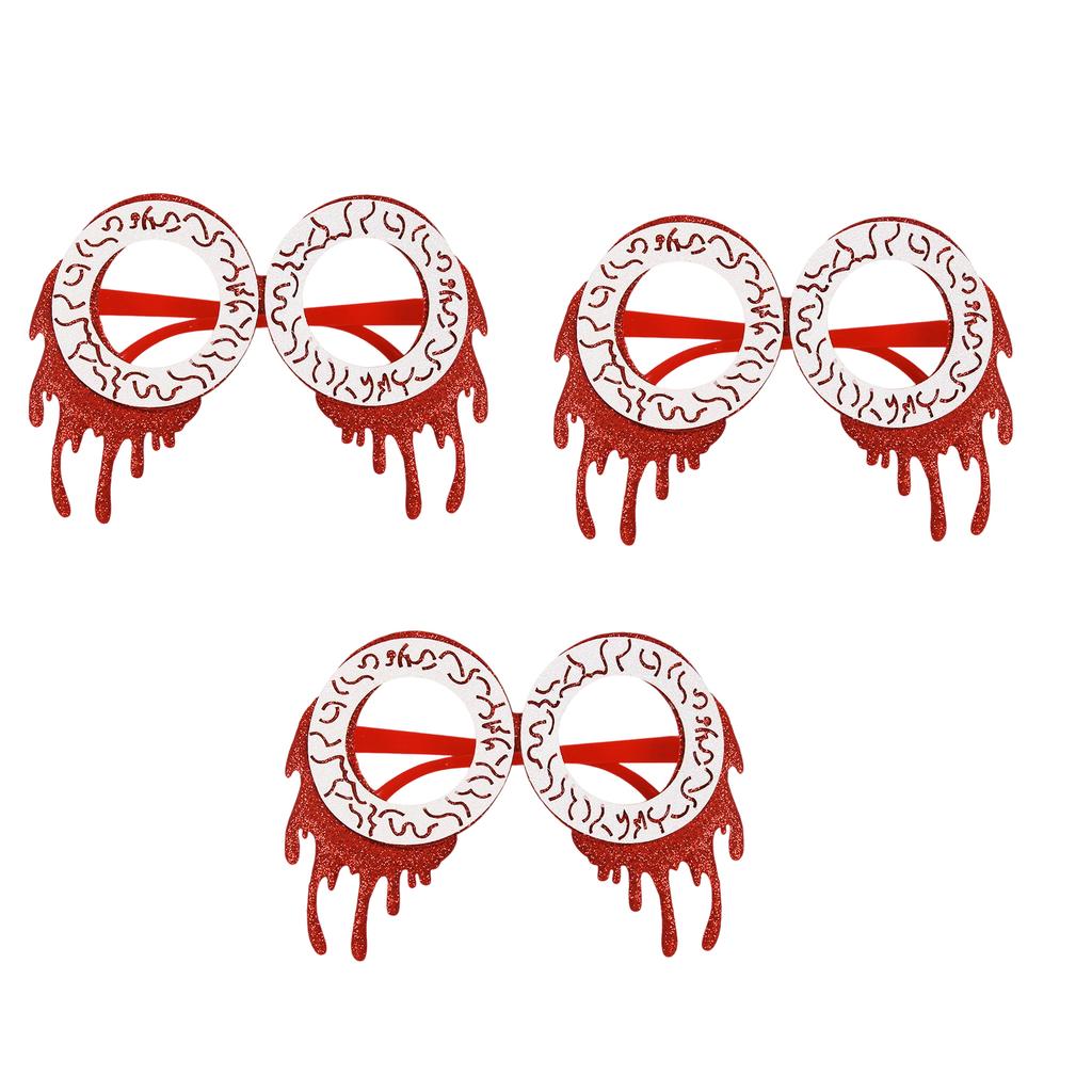 Набор из 3 шт. очков на Хэллоуин Тыква Летучая мышь Скелет Аксессуары для костюма Пластиковая оправа Украшение для вечеринки Очки