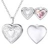 Pendant Fashion Chain Friend Lover Heart Shaped Pendant Photo Picture Locket Necklace