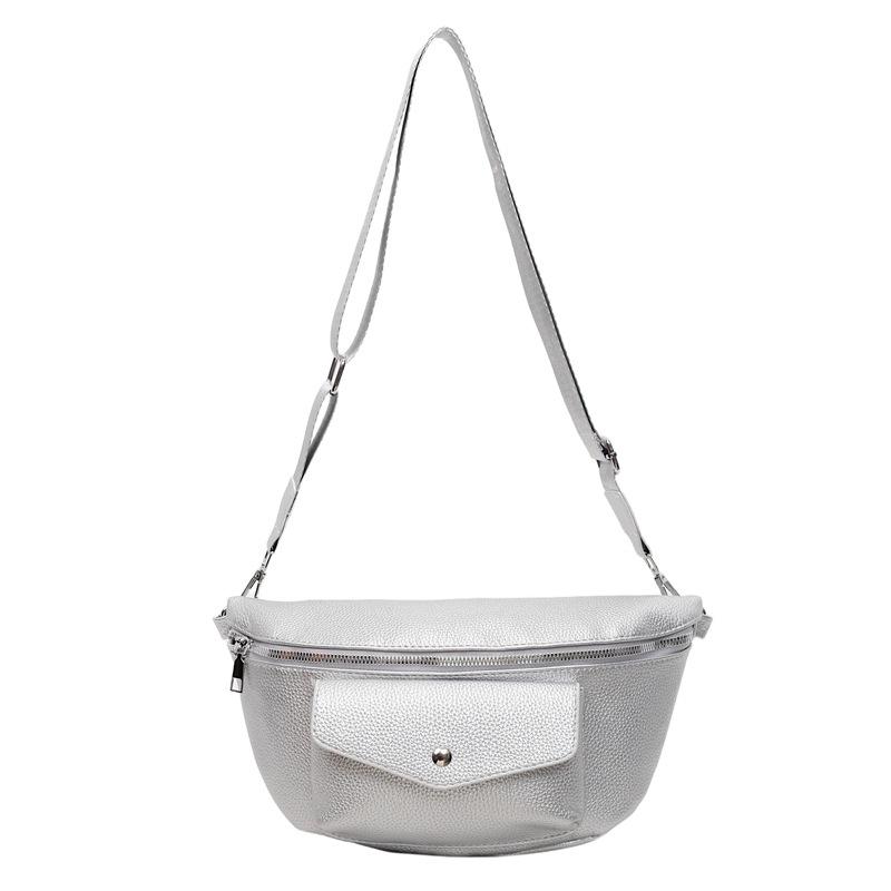 Trendy Women's Chest Bag Large Capacity Leisure Sports Crossbody Shoulder Bag Women's Breast Bag Urban Simple Style