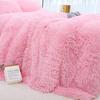 3 Pieces / Set of Luxury Plush Artificial Blanket Bedding Set Winter Warm Pillowcase Quilt Cover