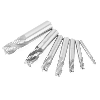 7 шт. набор 4 канавки 620 мм HSS концевая фреза фреза черновая стружколомная фреза