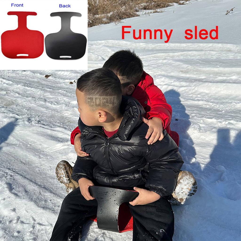 Kids Snow Sled Board Heavy Duty Snow Sledge Winter Skiing Board Ski Snow Board Snow Sled Board with Handle for Children