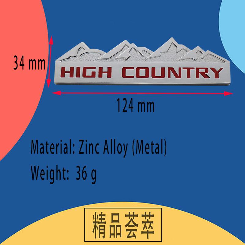 3D ВЫСОКОГОРНЫЙ Снежная гора Для внедорожника SUV Капот Крыло багажник Задняя наклейка Эмблема Значок Стикер