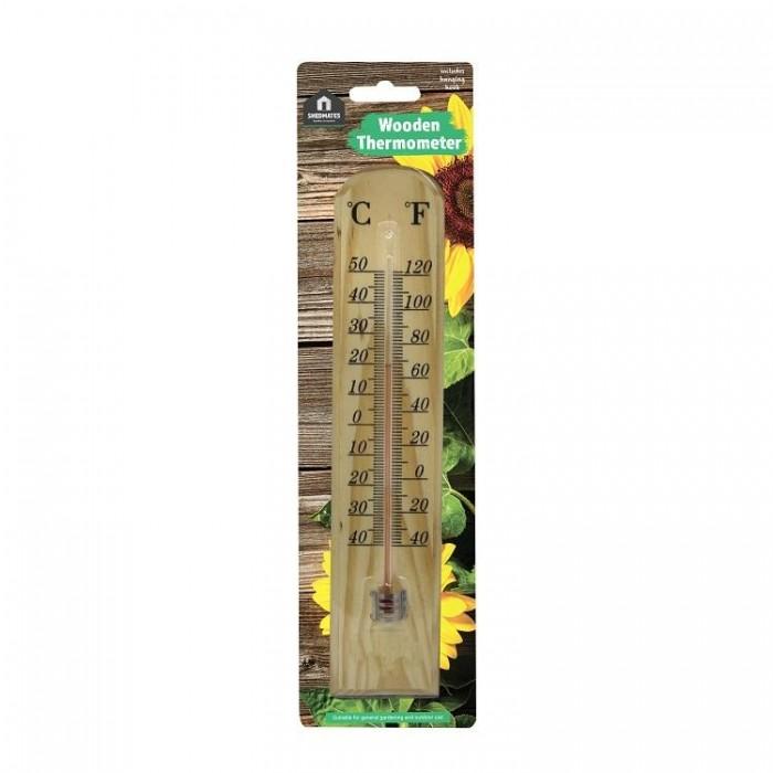 Kingfisher Traditional Wooden Thermometer