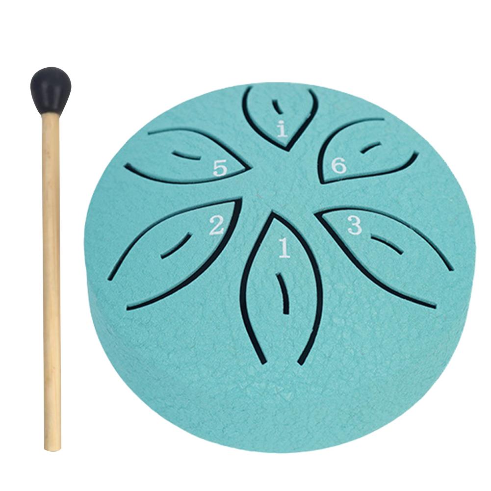 3 Inch 6 Notes Rain Drum for Outside Rain Drum Instrument Mini Handpan Drum Drumstick for Yoga Meditation Unique Relaxation Gift