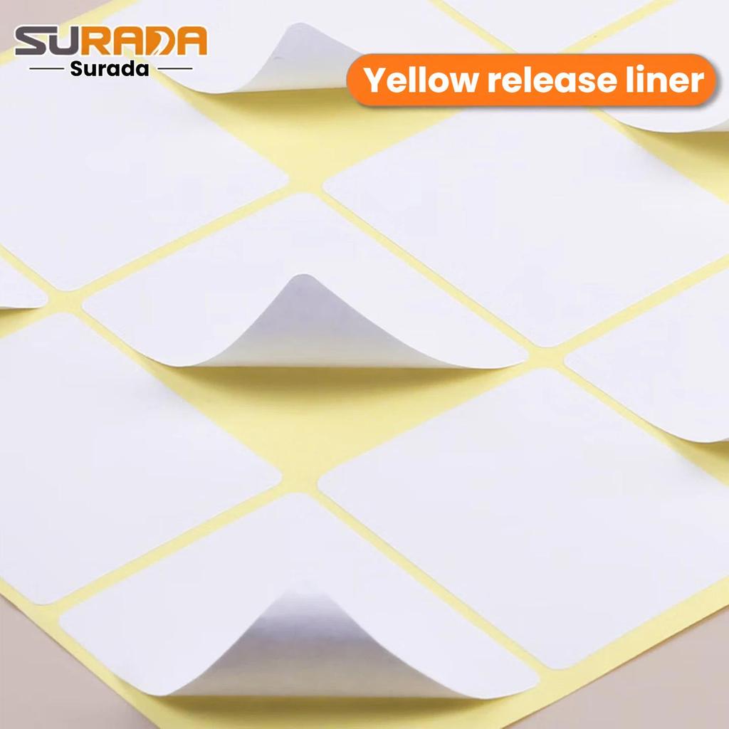 Surada A4/80 Self-Adhesive Printing Paper Divider, Inkjet Label Printing Sticker with Rounded Corners, 6 Pieces/sheet (96*93.33mm)