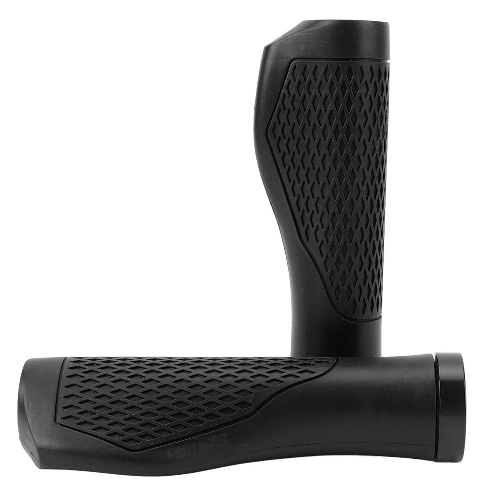 Пара велосипедных ручек руля резиновые противоскользящие амортизирующие эргономичные велосипедные фиксируемые ручки