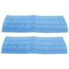 2Pcs 18in Flat Mop Cloth Bonded Fiber Mop Dual Use Mopping Pad with High Water Absorption