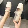 Mary Jane Thick Heel Round Toe Single Shoes 2024 New Casual Simple All-match Flat Bottom Comfortable Women Shoes Autumntime