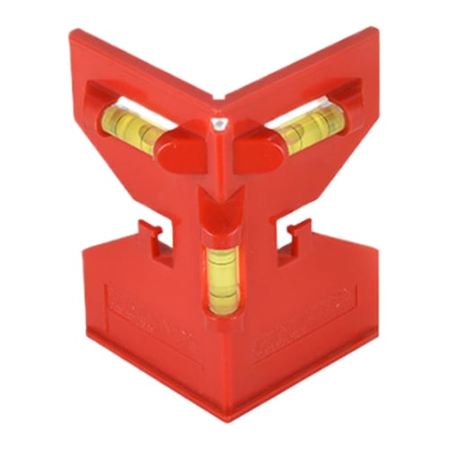 Level, Post Level, for Plumbing, Built-in Magnet, 3-Bubble Measurement (Horizontal/Vertical), ABS Impact-Resistant Material, 72g, Attaches To Wood and