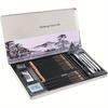 29pcs, Sketching Pencils Set, Metal Box Packaging, Including Graphite Pencils, Charcoal Pencils, Blending Stumps And Other Tools For Drawing