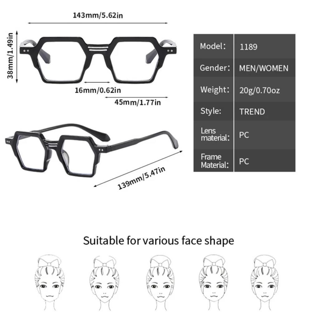 Fashion Vintage Anti Blue Light Optical Glasses Frames Women For Men Luxury Brand Designer Trend Myopia Eyeglasses Frame