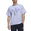 adidas originals x Disney Crossover Solid Color Stitch Cartoon Pattern Printing Short Sleeve Lavender T-Shirt Men's HT3941