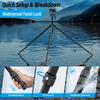 SIRUI AM124 Carbon Fiber Tripod with AM5V Video Compact Lightweight Travel Tripod for Triangular Center Load Capacity Lbs Head, Camera, DSLR, Pole,