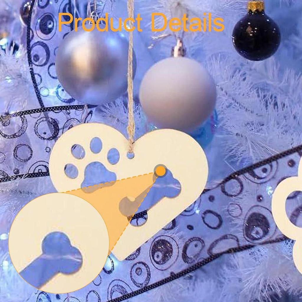 36x Unfinished Wood Pieces Wooden Slices with Hole Party Favor Tags Pendants for Decoration Painting