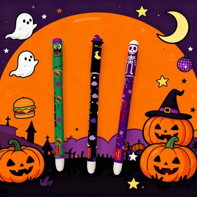 Стираемые гелевые ручки, стираемые ручки с рисунком животных для обучения и письма детей 3 мл