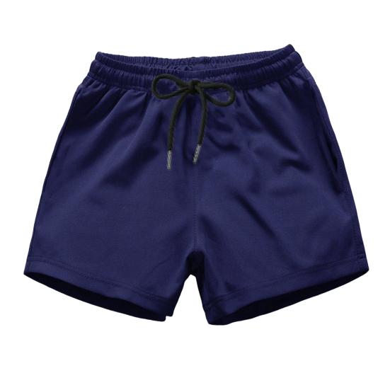 Men Running Shorts Elastic Waist Drawstring Gym Short Pants Solid Color Wide Leg Outdoor Shorts Streetwear