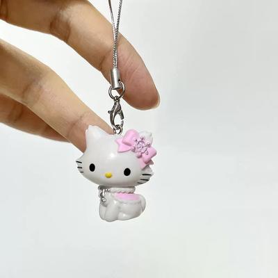 Санрио 4 см Фигурка Хелло Китти Кот Эльфы Брелок Аниме Кукла Кавайи DIY Украшение Рождественские Подарки Для Предложения Девушка Дети