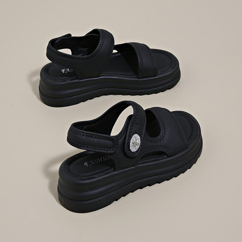 Platform Sandals Female Pregnant Women Wear Soft-soled Non-slip Summer New Models with Skirts Fashionable Beach Cool Slippers