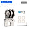 Deemount Computer Mount For Brompton Folding Bikes Light Holder Bracket 3-fork Adaptor fits Gopro Action Camera Extension Stand