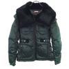 MAX&CO Fur Down Jacket 40 Green Women Used