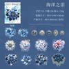 30Pcs Gem Blooming Series Sticker Pack Vintage Flower Scrapbooking Material Label DIY Decorative Journal Planner Stationery