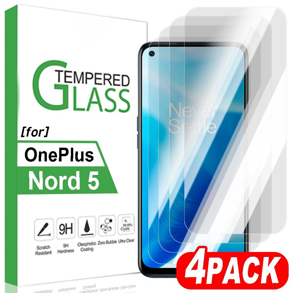 1/2/3/4 шт. Закаленное стекло Защитная пленка для экрана для OnePlus Nord 5 HD Clear Полное покрытие 9H Стеклянная защитная пленка для OnePlus Nord 5