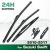 For Suzuki Swift 2010-2017 2011 2012 2013 2014 Wiper Front & Rear Wiper Blades Windshield Windscreen Window Brushes 21"+18"+10