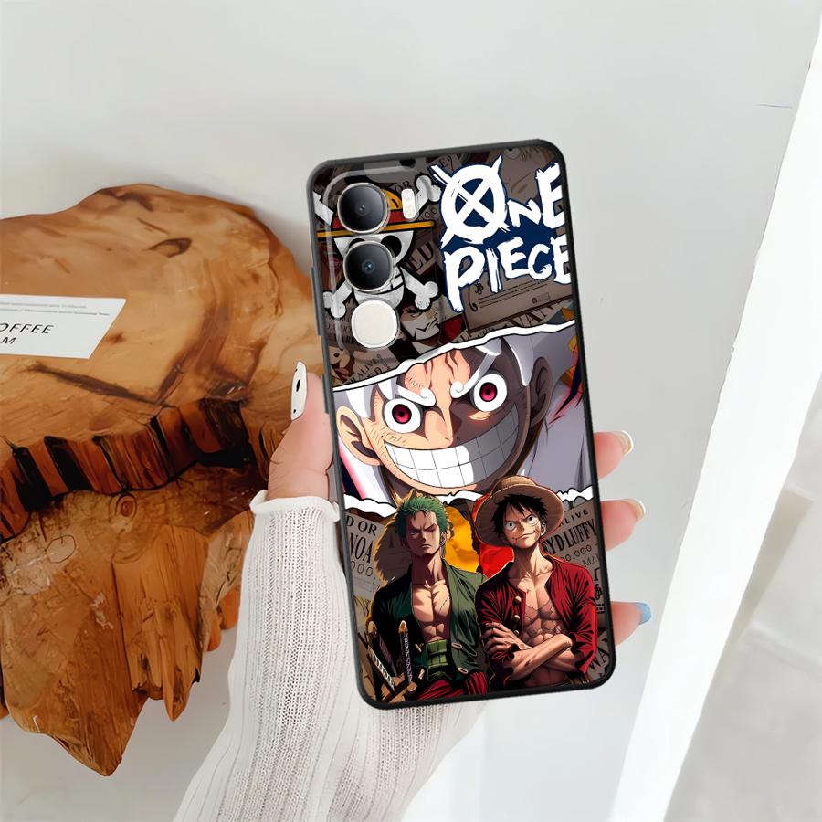 Phone Cover Case for Vivo Y71 Y91 Y75 Y81 V25 V30 Y53S V27 Y51S Y78 Y50 Y95 V21E V23 V29 Y52S Y93 Anime Luffy Zoro