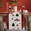 New Snowman Linen Table Runner - Christmas Dining Decoration