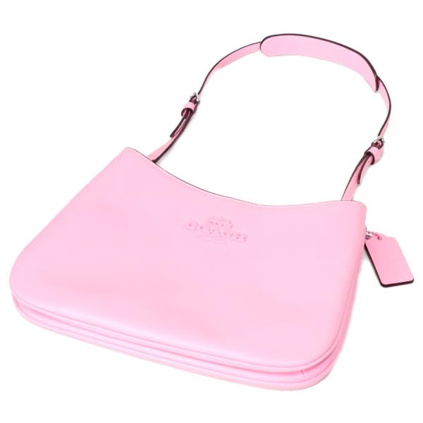 Сумка гладкая кожаная Penelope Logo тонкая сумка через плечо Flower Pink CP101 [Coach] [Товар]