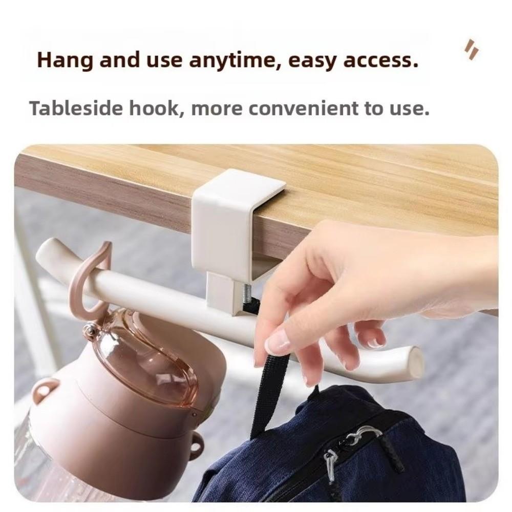 Iron Schoolbag Hook Hanging Desk Side Hook Modern Desk Bag Hook  Office Desktop