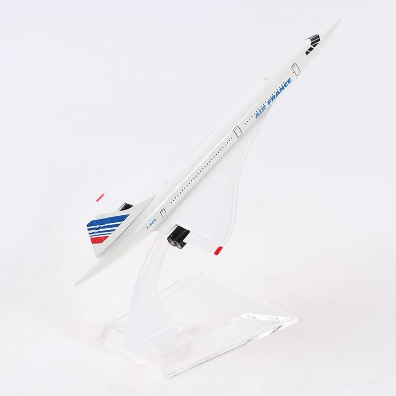 1:Модель самолета Concorde Air France в масштабе 400, модель самолета из сплава с литьем под давлением авиакомпании Франции, игрушки, коллекция, декор для дома, миниатюры