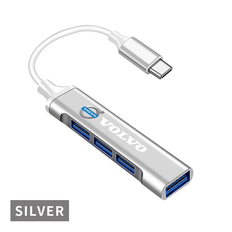 USB HUB 3.0 4 Port Multi Splitter Adapter OTG USB For Volvo AWD V60 V40 XC90 S60 XC60 S90 V90 CX70 XC40 C40 C70 EX90 Rdesign