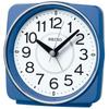 Clock Table Clock Blue Metallic Body X X Alarm Clock Radio Analog KR335L Size 10.8 11.0 6.0cm
