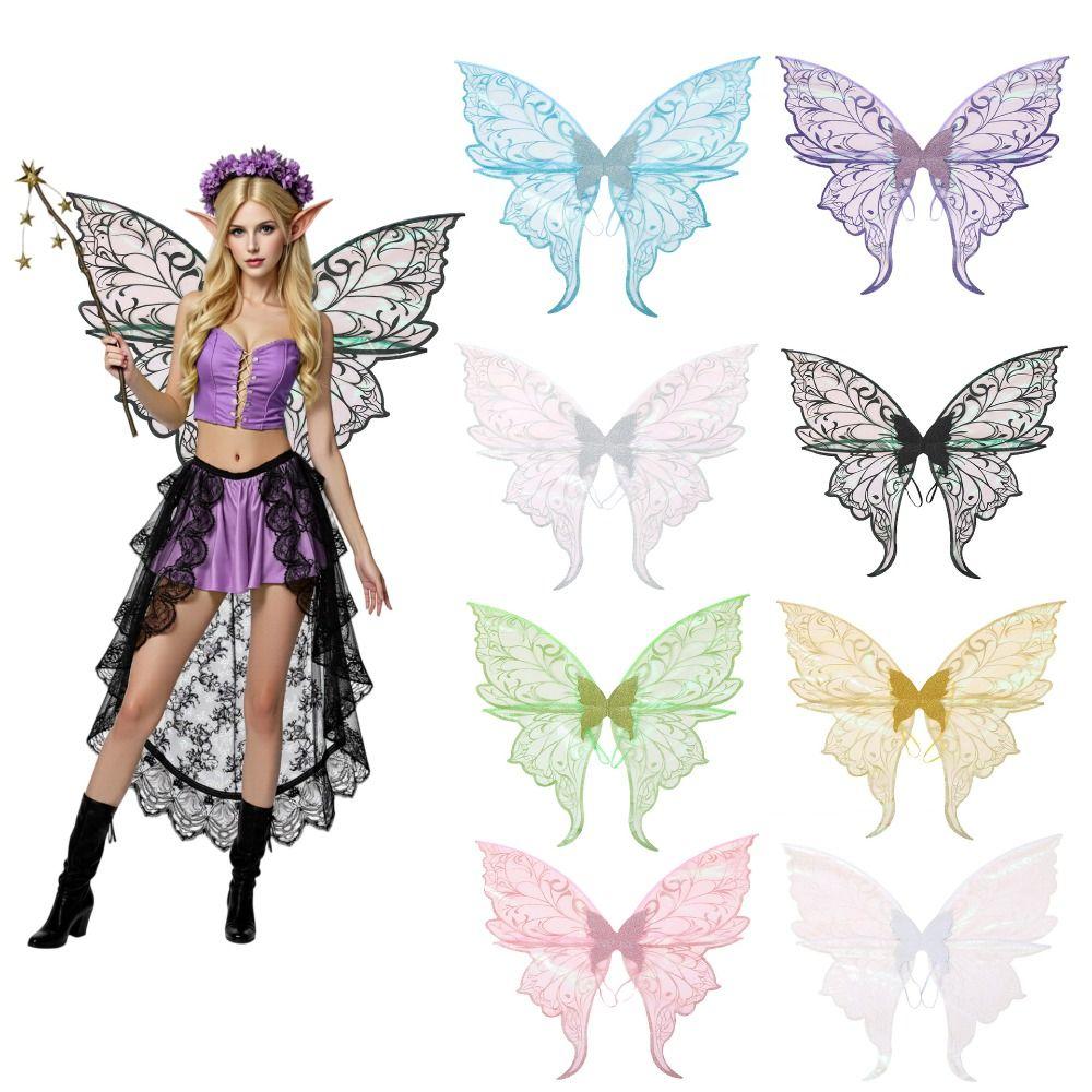 Multicolor Fairy Wings Lightweight Fairy Costume Accessory Gifts Angel Wings Festival Party
