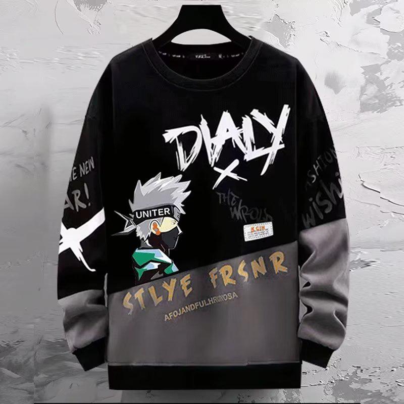 Мужская однотонная толстовка с капюшоном — уличная мода, длинный рукав, молодежный корейский стиль для весны, осени, зимы