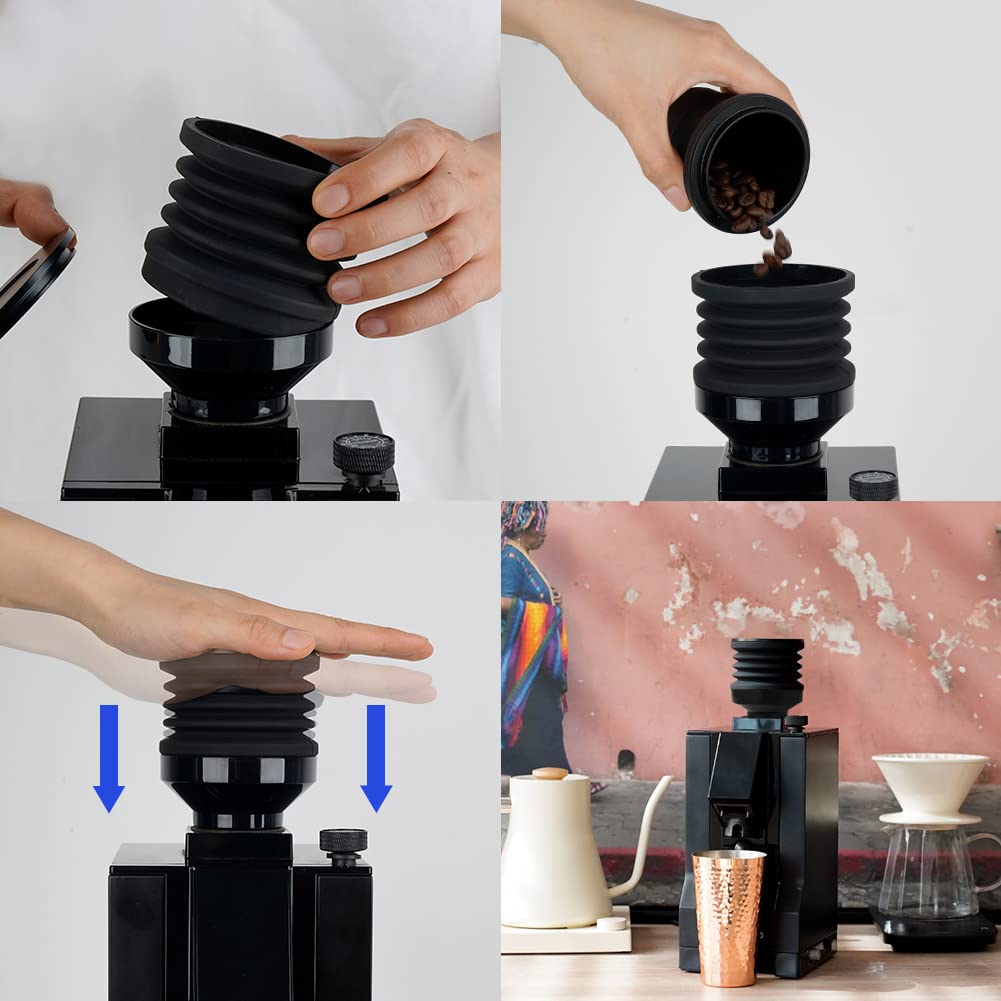 Силиконовый сильфон для бункера кофемолки Eureka Mignon, удаляющий остатки кофейной гущи. Инструмент для очистки кофемолки, одноразовый.