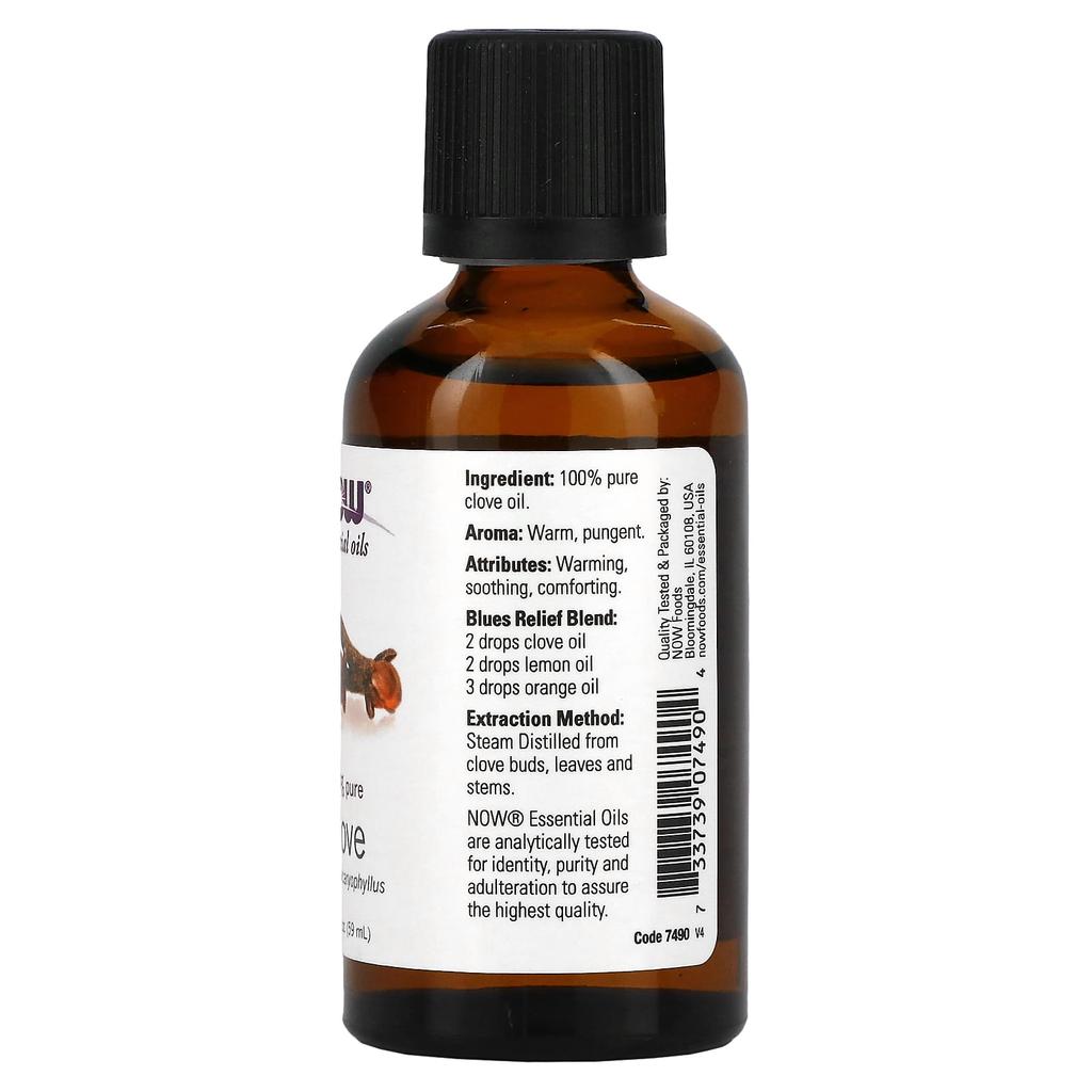Now Foods Essential Oil, Clove, 2 Fl Oz (59 Ml)