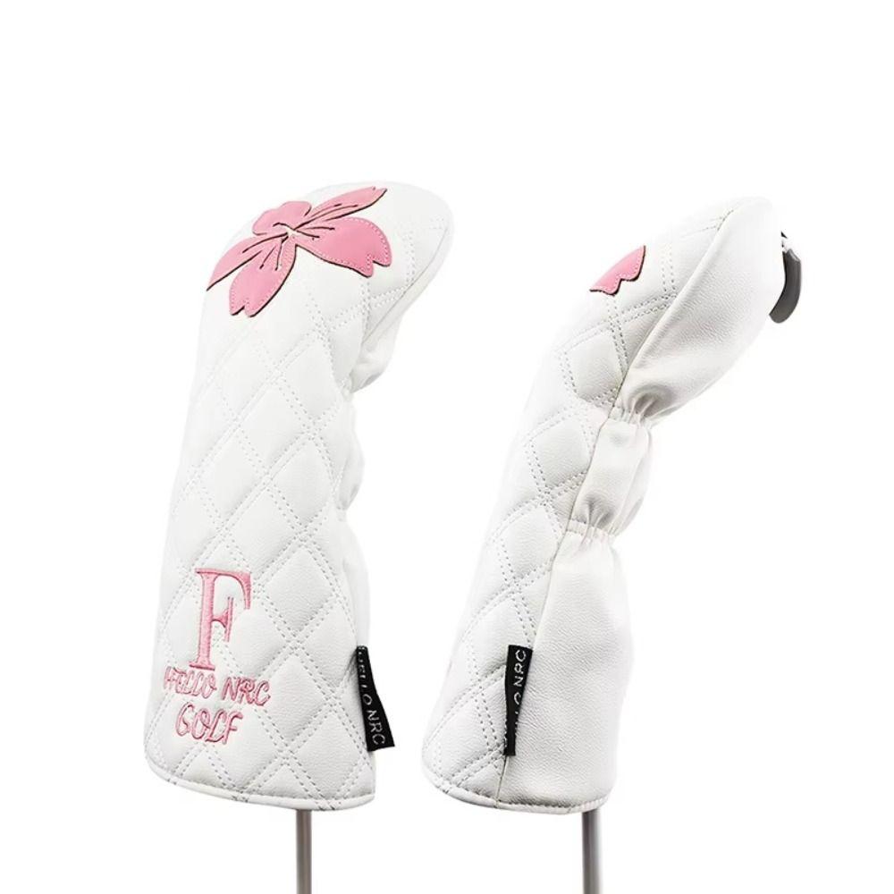 Soft And Durable Golf Head Cover Sakura Pattern Wood Headcover Golf Club Protector  Driver Fairway